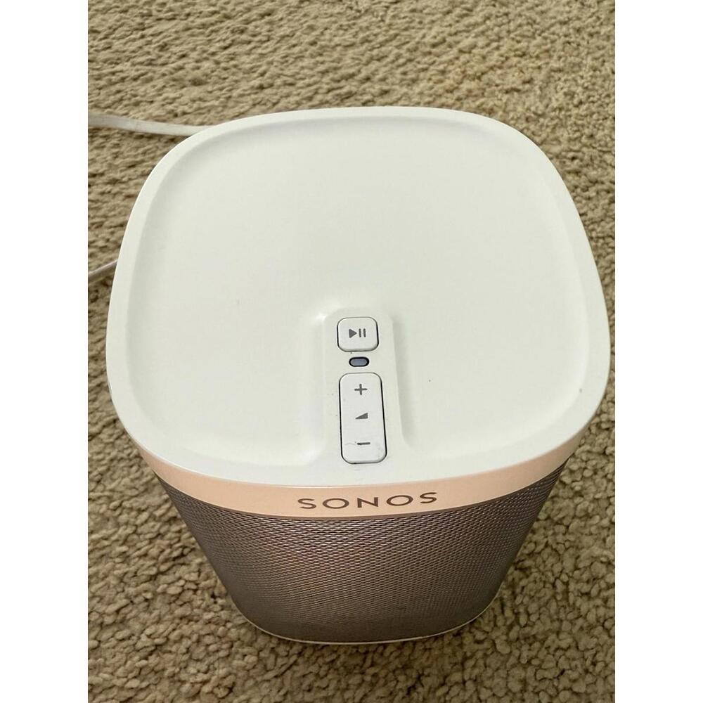 Sonos PLAY:1 Wireless Smart Speaker (White) with Sonos Bridge - Tested & Working